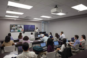 View of a Polycom RPG 700 in use.